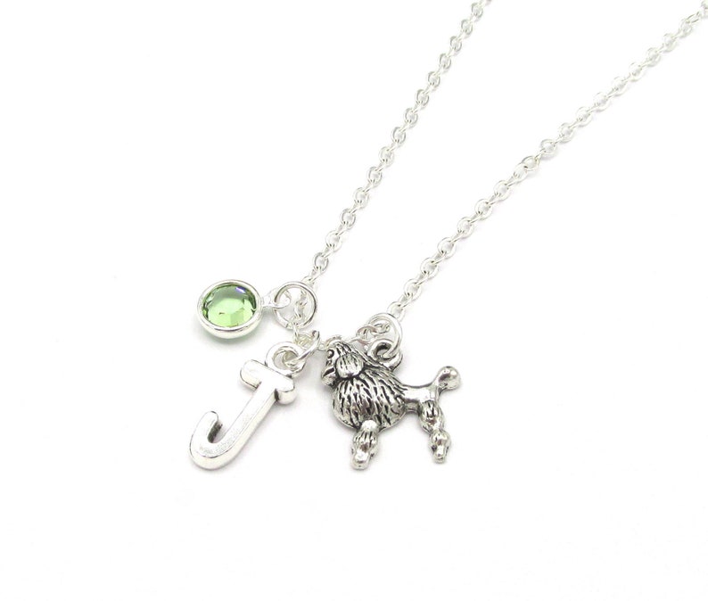 poodle necklace charm