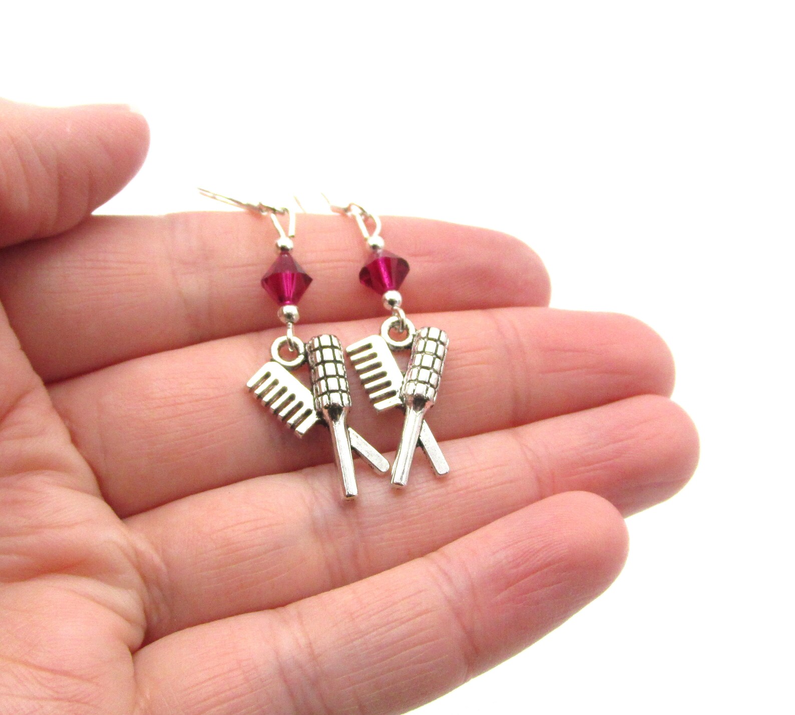 Hairstylist Earrings Choose a Birthstone Hairstylist Etsy