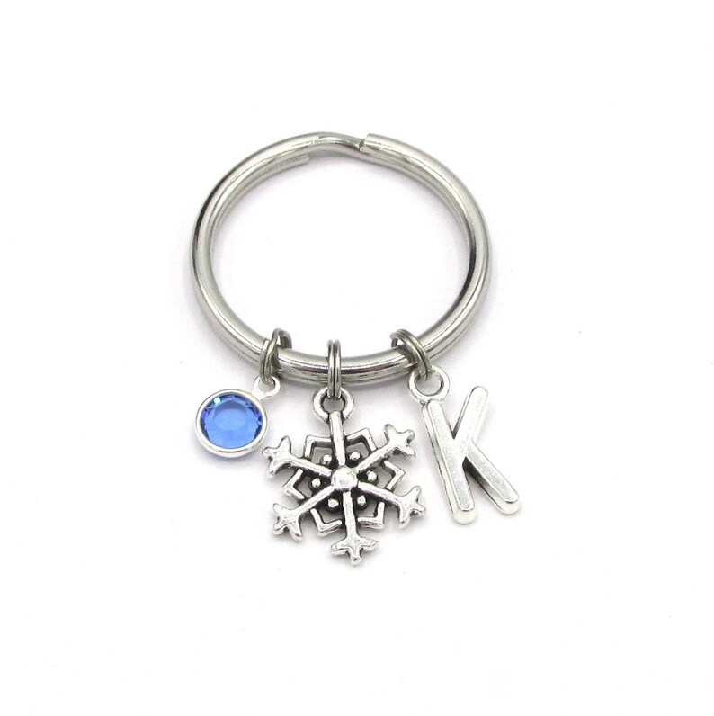 snowflake keychain