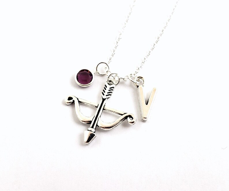 Creative Cupid pendants,Silver birthstone initial letter Necklace