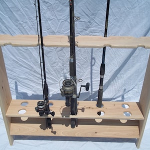 Fishing Rod Rack, Solid Maple, Any Size Wall Mount Pole Holder, Gift for  Fisherman, Husband, Dad, Grandpa, Son -  Canada