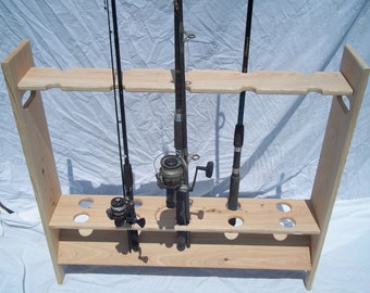 Fishing Pole Rack - Freestanding - Unfinished