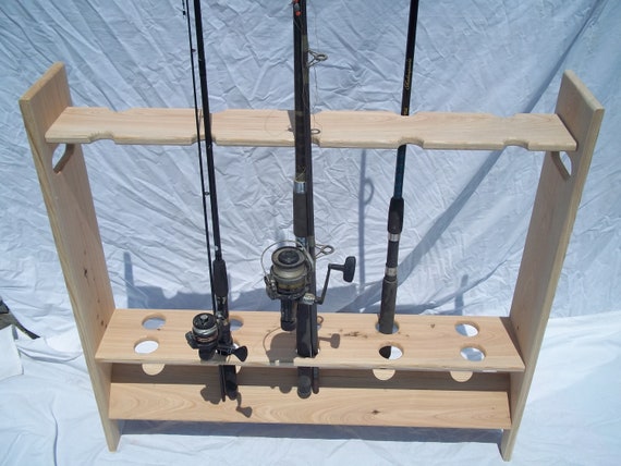 I Made a Fishing Rod Holder : r/woodworking