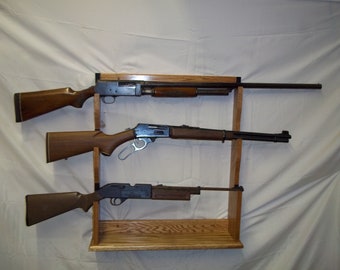 3 Gun Rack for Wall, Mantle or Trade Show