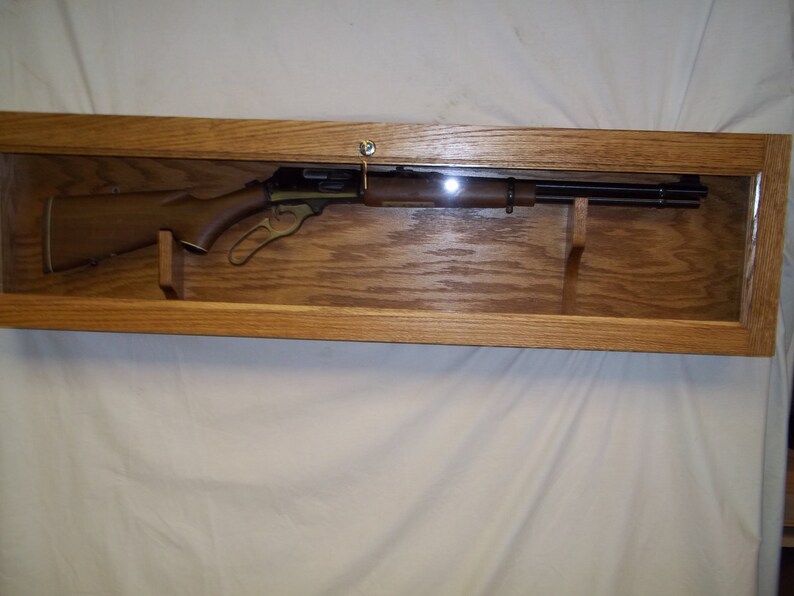 Locking Wall Display Gun Case Etsy