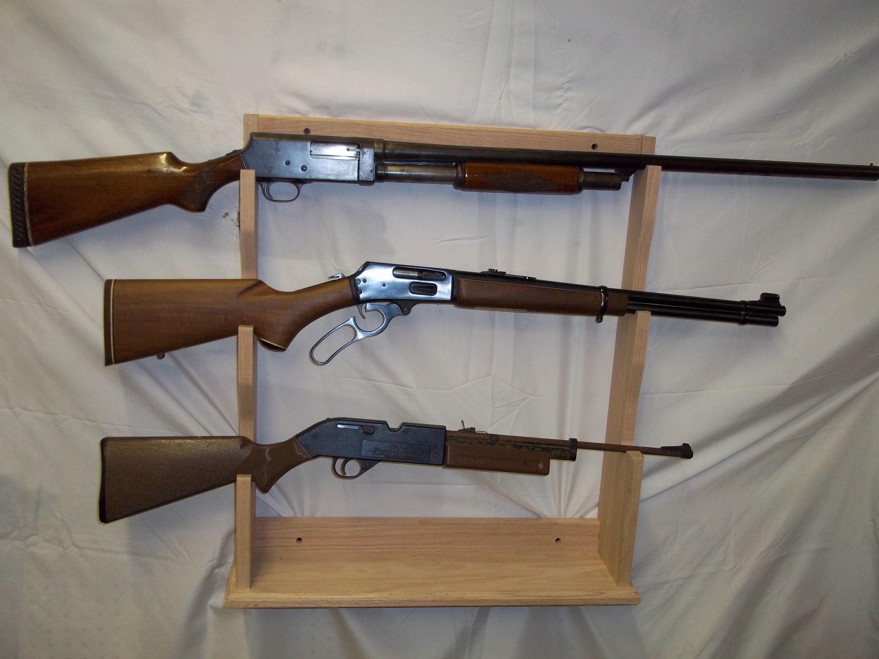 3 Gun Rack for Wall Mantle or Trade Show | Etsy