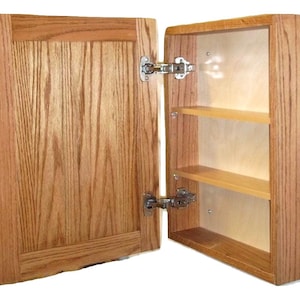 Wallmount Medicine Cabinet - Red Oak