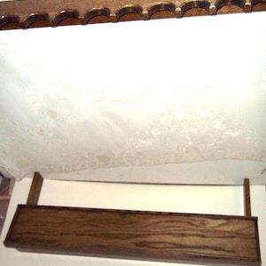36” Closet Rifle/Gun Rack & Butt Rest – Walnut or Natural Finish
