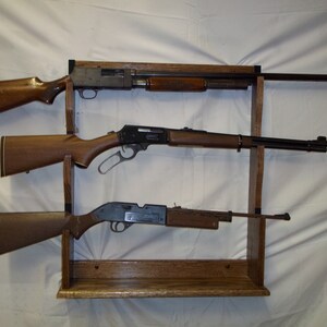 3 Gun Rack for Wall, Mantle or Trade Show - Etsy