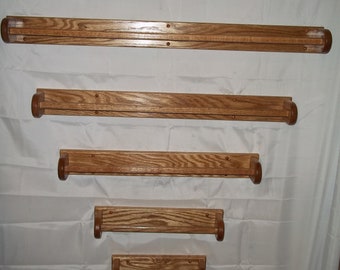 Handmade Wooden Towel Bar and Toilet Paper Roll Holder