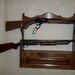 2 Gun Rack With Locking Storage Compartment Walnut Finish - Etsy