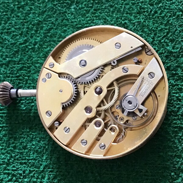 Fontainemelon FHF Swiss Hunter or Savonette Pocket Watch Movement -Runs