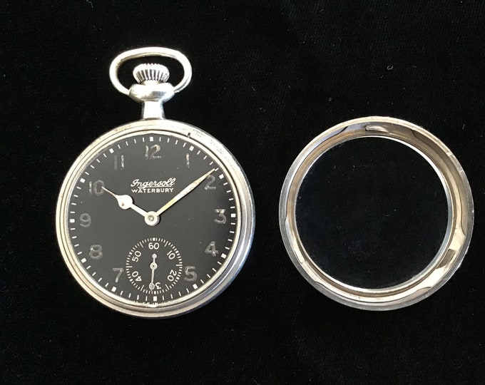 Ingersoll Waterbury Radiolite Pocket Watch Parts or Repair Etsy
