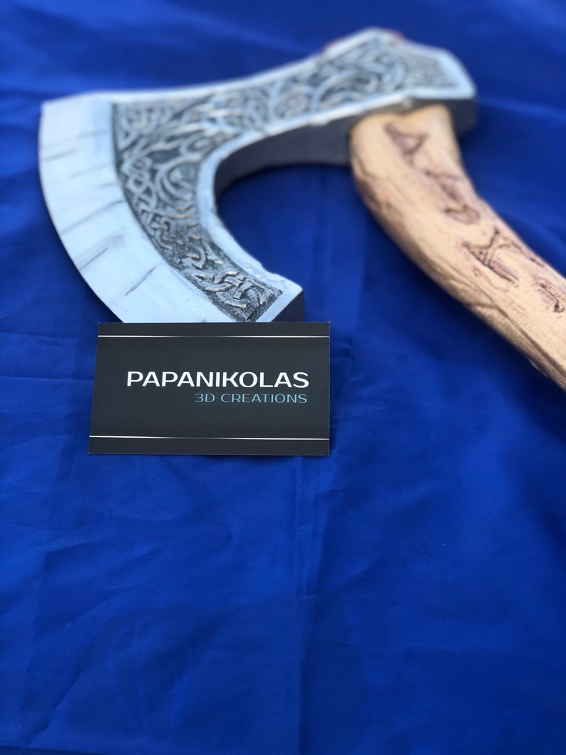 3D printed cosplay Celtic Viking axe Lifesize!!!