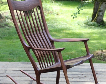 Walnut Rocking Chair - Maloof Inspired