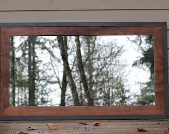 Metal And Wood Mirror