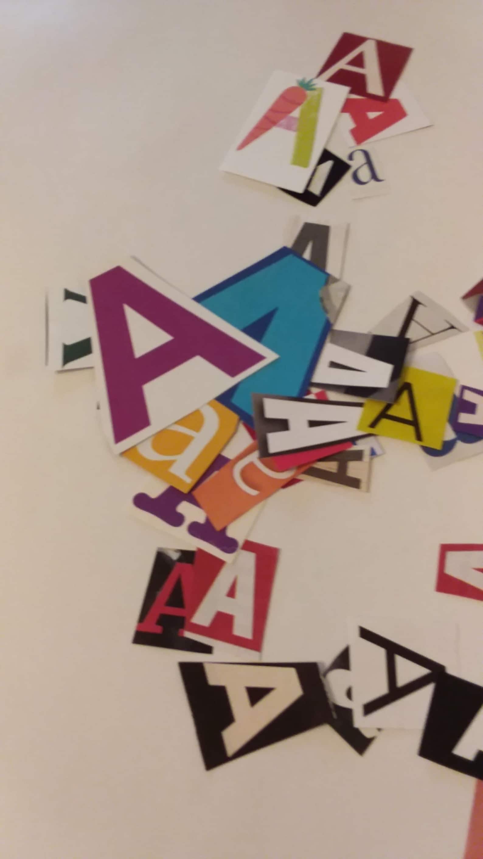 Magazine Letter Cutouts letter A assorted Sizes and Fonts lot Etsy Magazine Letter Cutouts letter A assorted Sizes and Fonts lot Etsy