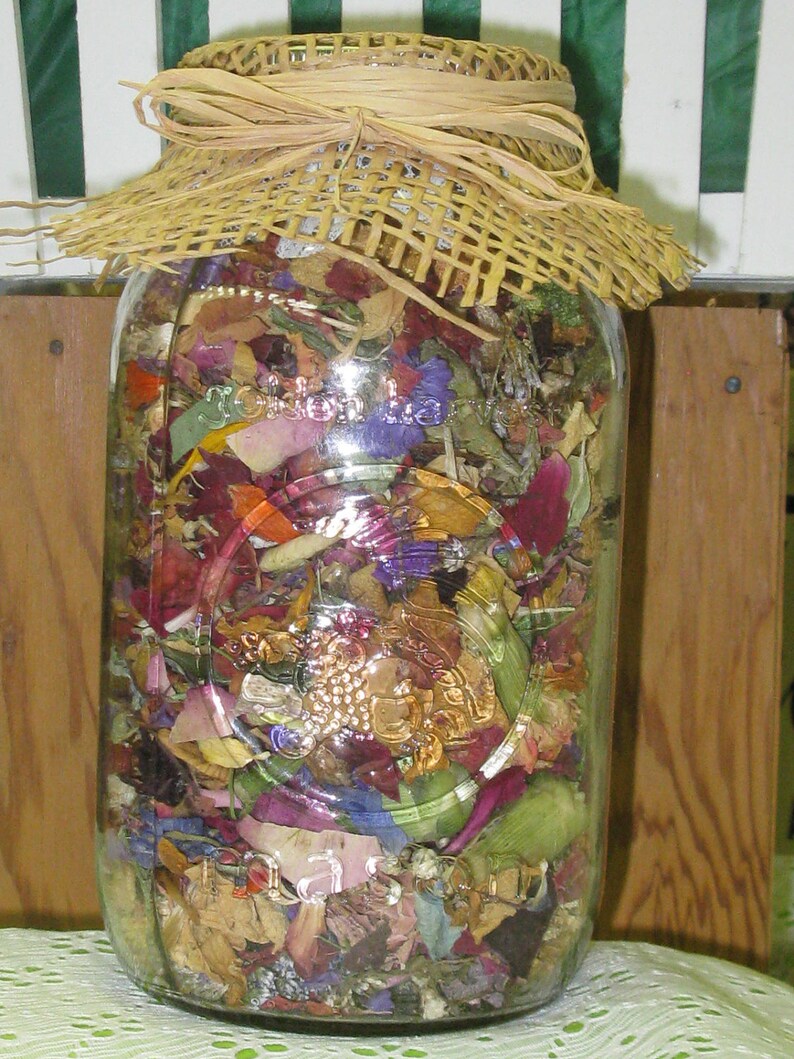 Dried Flower PotpourriMason Jar Centerpiece Wedding Etsy