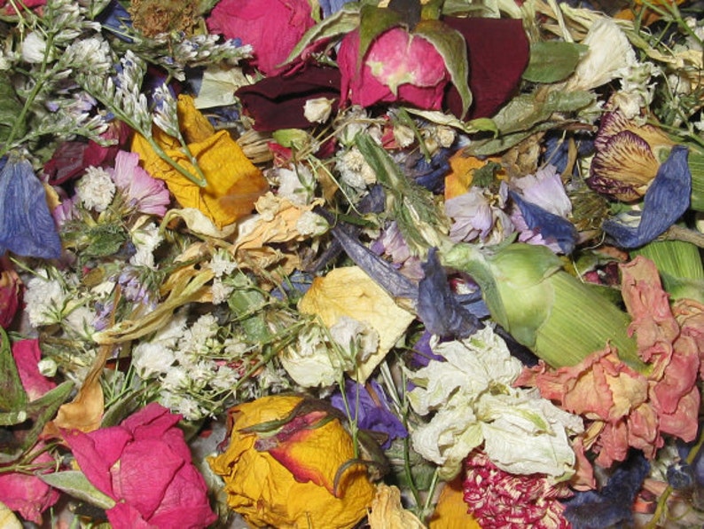 Dried Flower Potpourriwedding Toss Mixed Dried Etsy