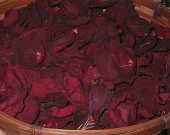 Dried Rose Petals-Naturally Dried Petal Potpourri-Eco Friendly Wedding Toss-Natural Home Decor-Craft Supply-Potpourri-Rustic Vase Filler