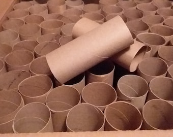 Toilet Tissue Rolls-75 Empty Cardboard TP Rolls-Tubes For Crafting-DIY Projects-Medium/Large Lot Recycled Cardboard Tubes-Craft Supply-