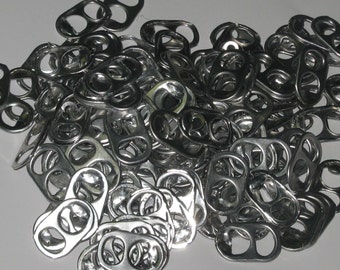 Aluminum Soda Can Tabs: Recycled Metal Craft Supply-Mixed Media Art Material