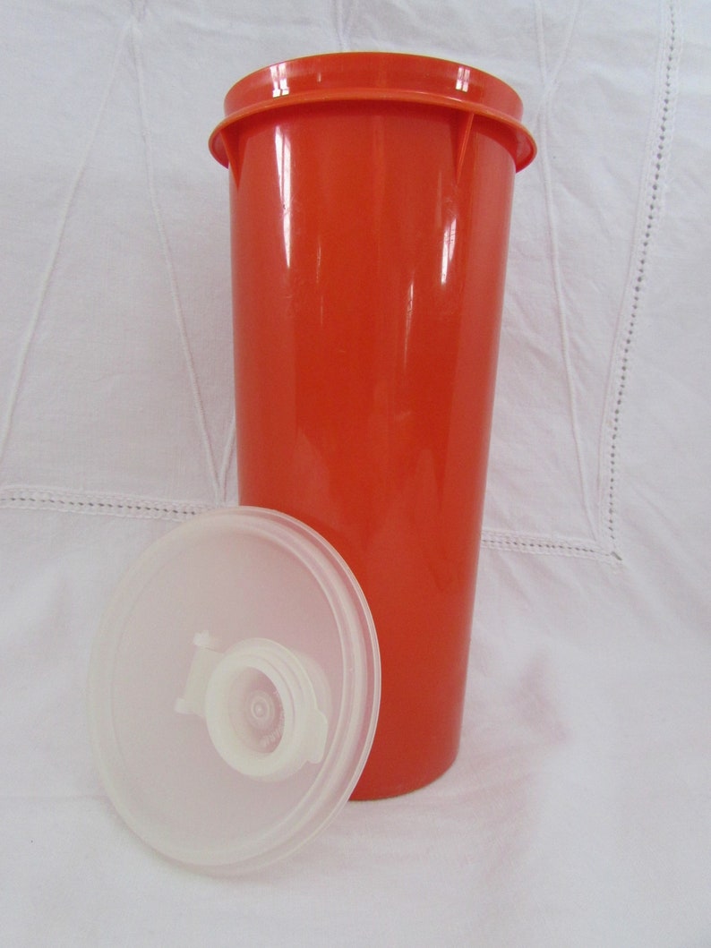 Vintage Tupperware Slim Container with Pour Lid 262 & 603 Tupperware image 2