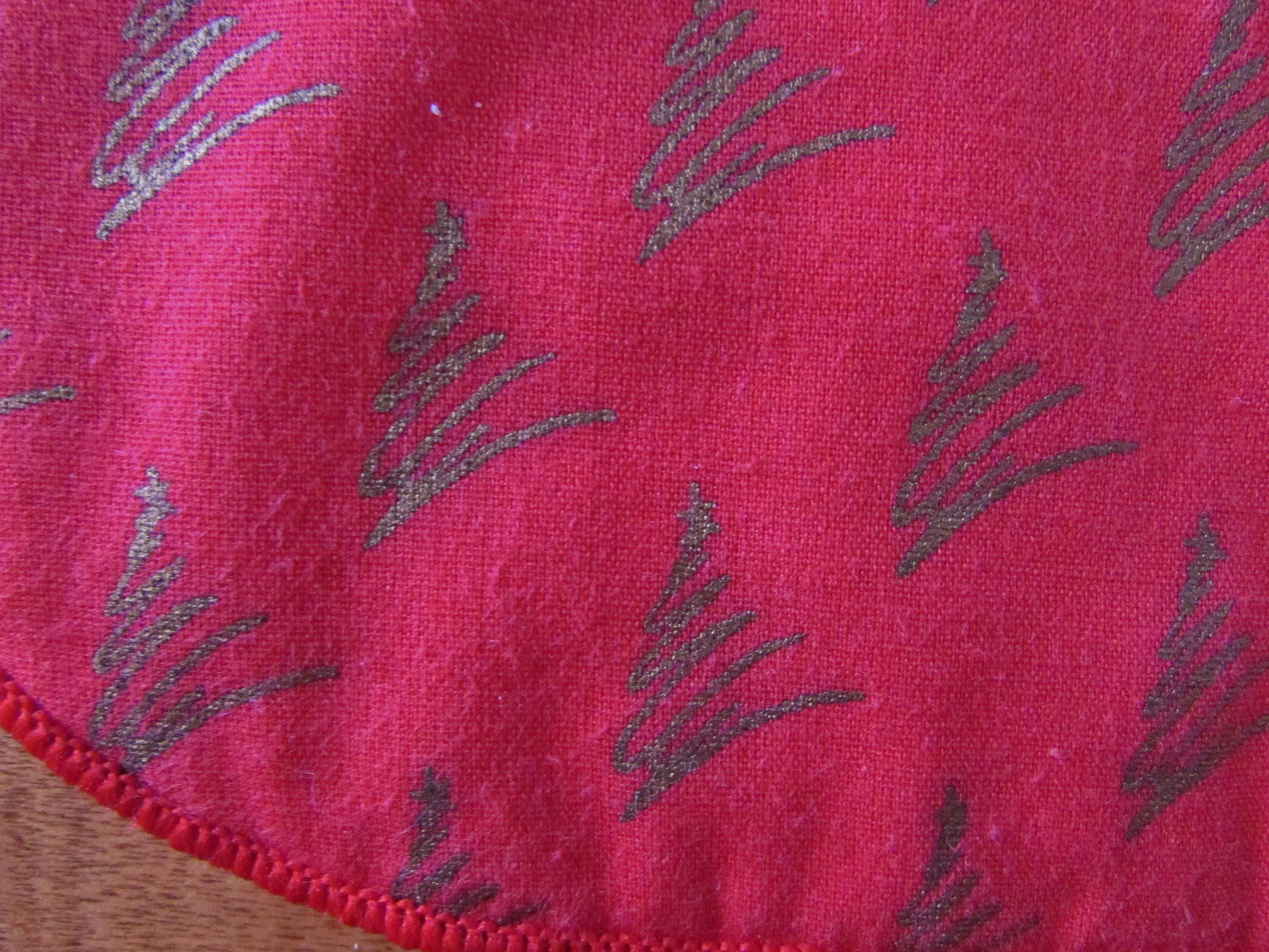 Vintage Red Christmas Placemats Set of 2 Quilted Placemats Etsy Canada