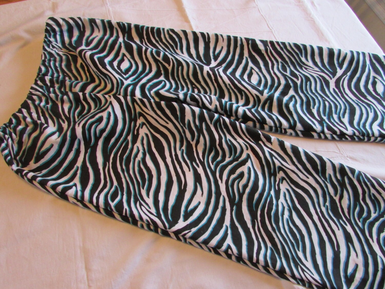 Zebra Print Flannel Pajama pants Pjs Lounge pants Pajama Etsy