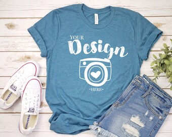 Download Bella Canvas 3001 Heather Deep Teal Flat Lay Mockup Mock Up Mock Up Flat Lay Bella Canvas Mock Up T Shirt Mockup Unisex Tee Mockup Psd Clothing Label Mockup Free Download All Free PSD Mockup Templates