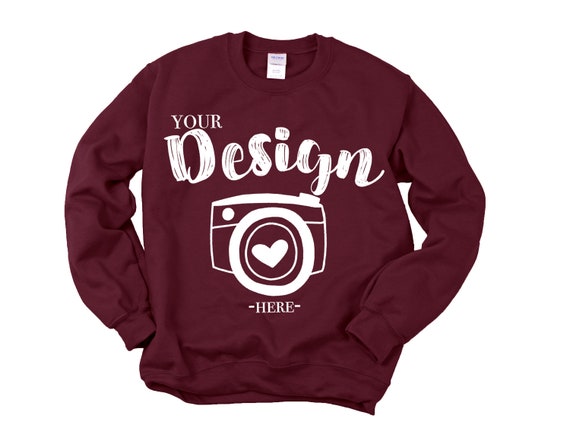 Gildan 18000 Maroon Heavy Blend Crewneck SweaT-Shirt SweaT-Shirt Mockup Gildan 18000 Maroon Heavy Blend Crewneck SweaT-Shirt SweaT-Shirt Mockup