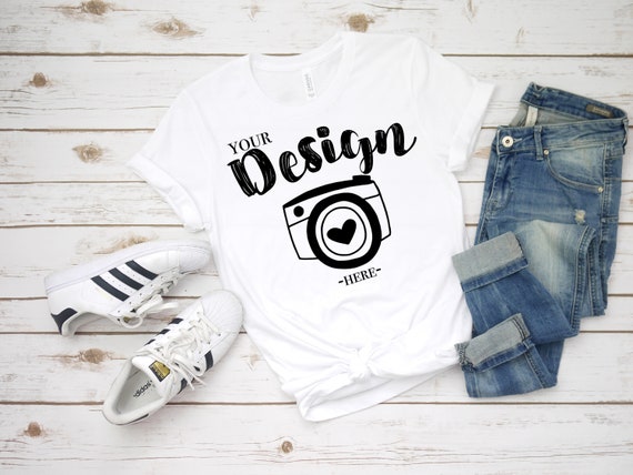 Bella Canvas 3001 White Unisex T-Shirt Mock Up T-Shirt Bella Canvas 3001 White Unisex T-Shirt Mock Up T-Shirt