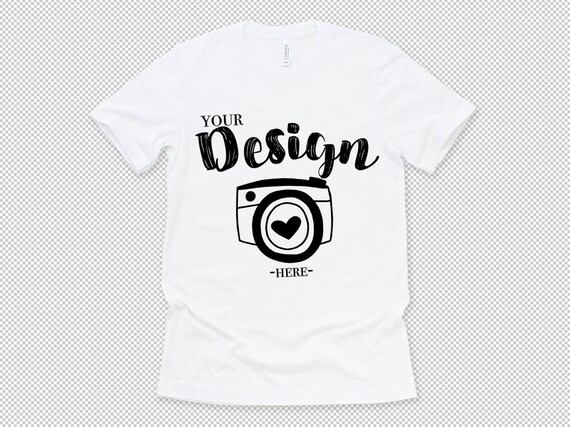 Download Png Bella Canvas 3001 White Unisex T Shirt Mock Up Free T Shirt Mockups Template