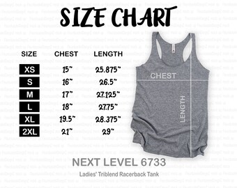 Next Level 6733 Mockup Etsy