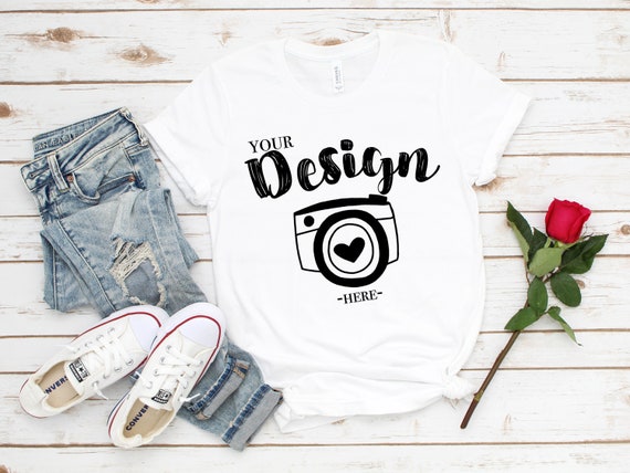 Valentines Day Mockup Bella Canvas 3001 White Unisex White Valentines Day Mockup Bella Canvas 3001 White Unisex White
