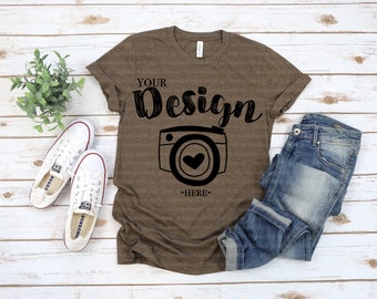Brown Tshirt Mockup Etsy