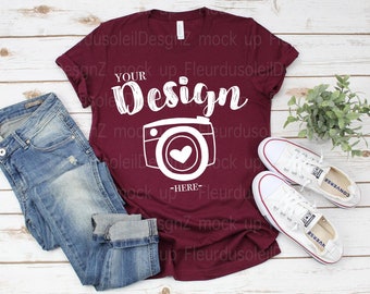 Download Bella Canvas Mockup Etsy PSD Mockup Templates