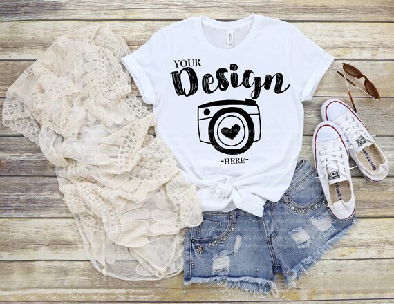 Download Bella Canvas Mockup Bella Canvas White T Shirt Mockup Etsy