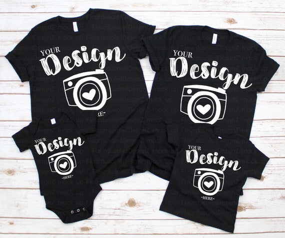 Family Blank Black T Shirt Bella Canvas 3001 3001t 100b Black Etsy