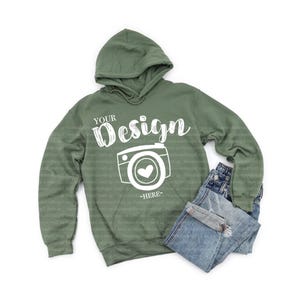 Gildan 18500 Hooded Sweatshirt Brand Military Green hoodie Mockup t-shirt mockup gildan Flat Lay Shirt Mock Up men hoodie Mockup