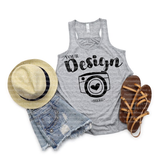 Bella Canvas 8800 Flowy Racerback Mockup Bella Canvas 8800.