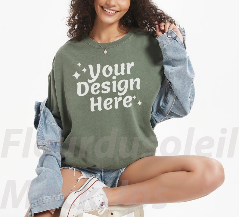 Comfort Colors 1717 Mockup Bundle Comfort Colors C1717 Tshirt Mockup Bundle CC 1717 T-Shirt Mock-up Bundle Real Model mockups image 10
