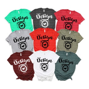 christmas mockup mock up photo Family   Bella Canvas 3001 Mock Up Family t-shirt mockup bella canvas group xmas white t-shirt mockup