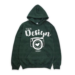 Gildan 18500 Hoodie Mockup Bundle | Flat Lay Sweatshirt Mockups | G185 Hooded Sweater | Simple White Background Mock image 8
