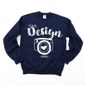 Gildan G180 Navy Mockup | Gildan Sweatshirt Mockup | 18000 Navy Mockup | Gildan Navy | Mens Sweatshirt Mockup Mockup | Gildan 18000 Mockup