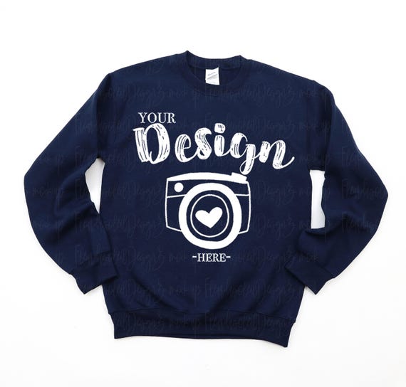 Gildan G180 Navy Mockup | Gildan Sweatshirt Mockup | 18000 Navy Mockup | Gildan Navy | Mens Sweatshirt Mockup Mockup | Gildan 18000 Mockup