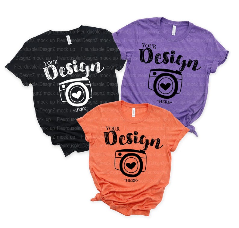 Halloween mockup Trio Shirt Mock Up bella canvas 3001 mockup t-shirt mock ups mens