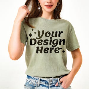6 Comfort Colors 1717 tshirt Mockup Bundle | Model Mockup | Shirt Mockup Bundle | Mega Mockup Bundle | Summer Spring Mockup image 5