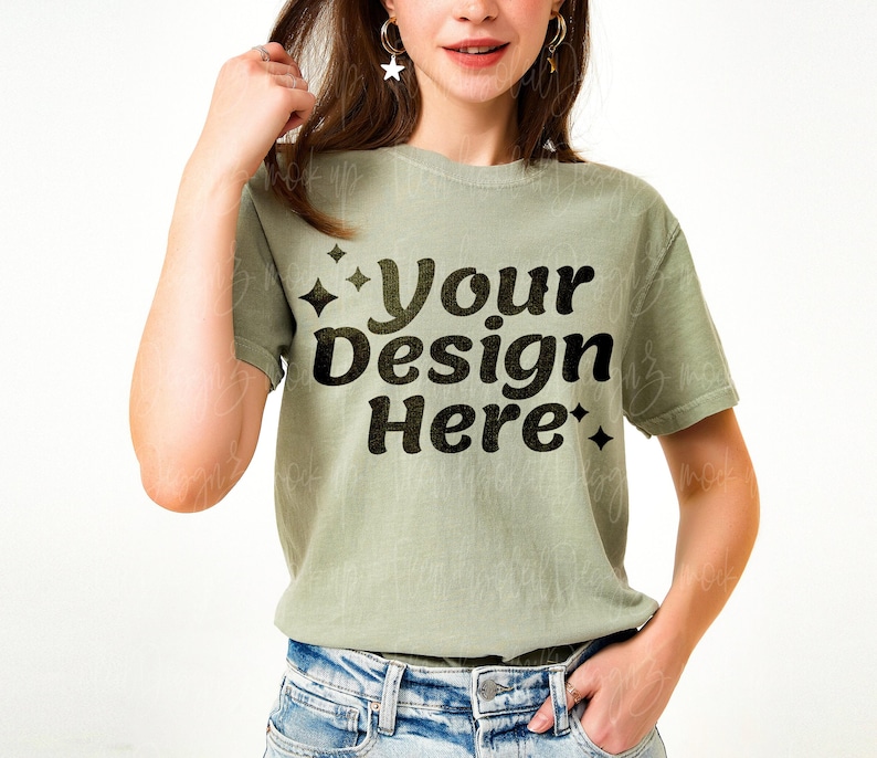 6 Comfort Colors 1717 tshirt Mockup Bundle | Model Mockup | Shirt Mockup Bundle | Mega Mockup Bundle | Summer Spring Mockup image 5