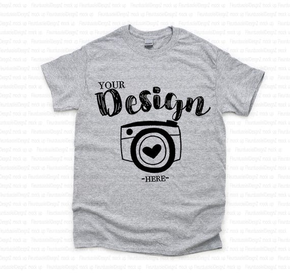 Gildan 5000 Sport Grey Unisex TShirt Mockup,t-shirt mockup gildan Flat Lay Shirt Mock Up,Modern Shirt Mockup